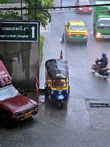 Monsunregen in Bangkok ist meistens kurz und heftig. (Foto: S.E.)