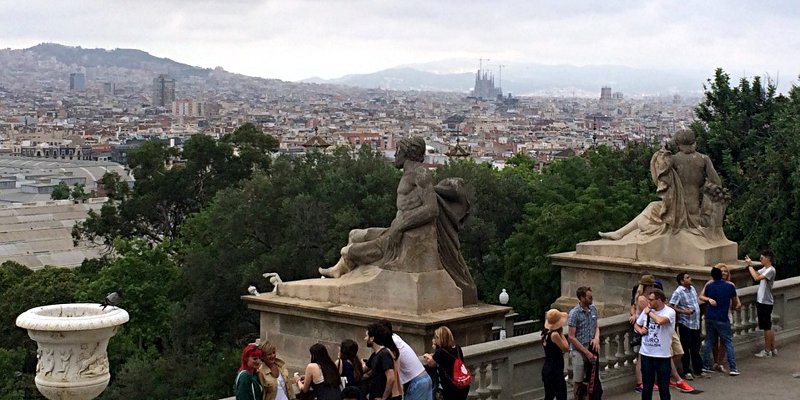 Blick über Barcelona vom Montjuic aus (Foto: Ruti)