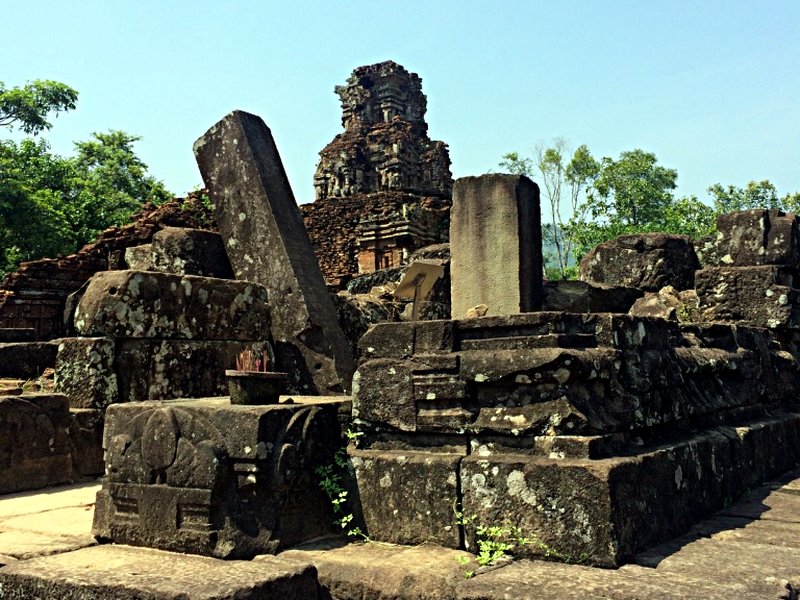 Ein zerstörter Tempel der vietnamesischen Stadt My Son. (Foto: Ruti)
