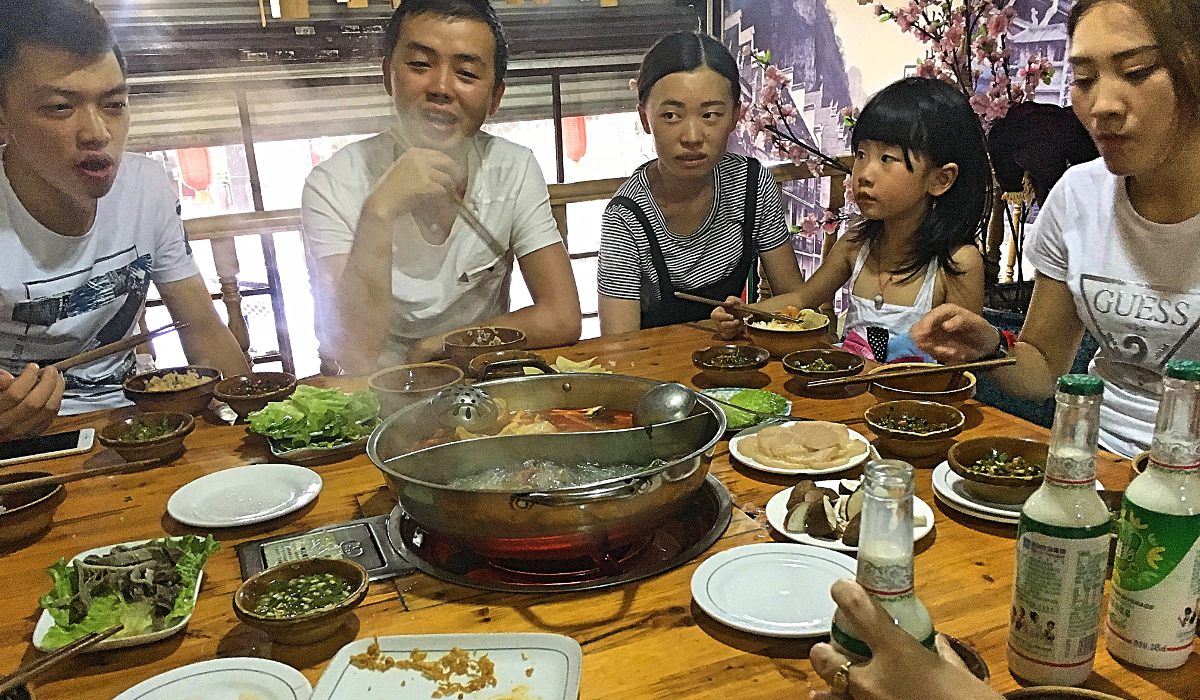 Essen gabs oft und reichlich bei einen chinesischen Freunden. (Foto: ruti)