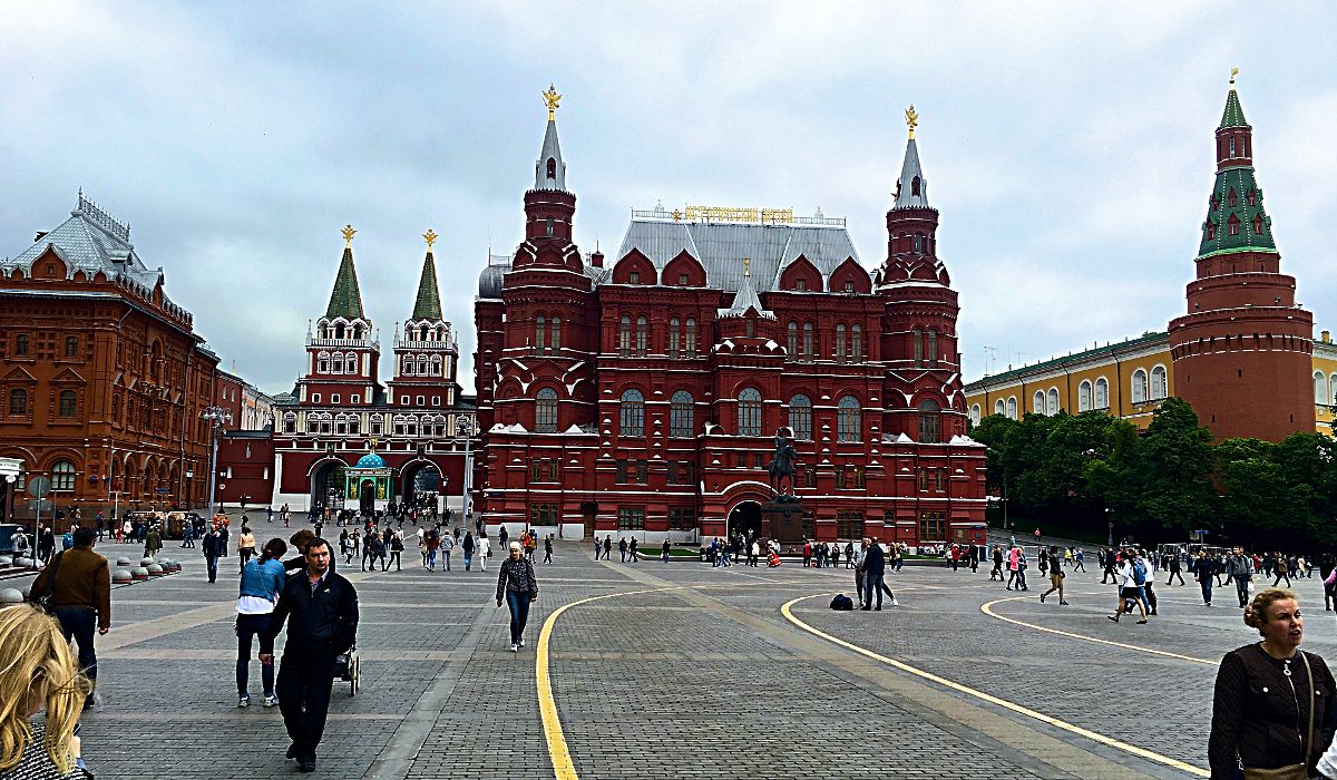 Auf dem Roten Platz in Moskau wollte ich schon immer mal stehen. (Foto: Ruti)