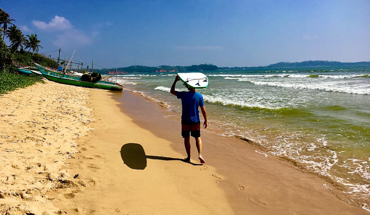 In Sri Lanka war ich zum ersten Mal Surfen, aber bestimmt nicht zum letzten Mal. (Foto: Ruti)