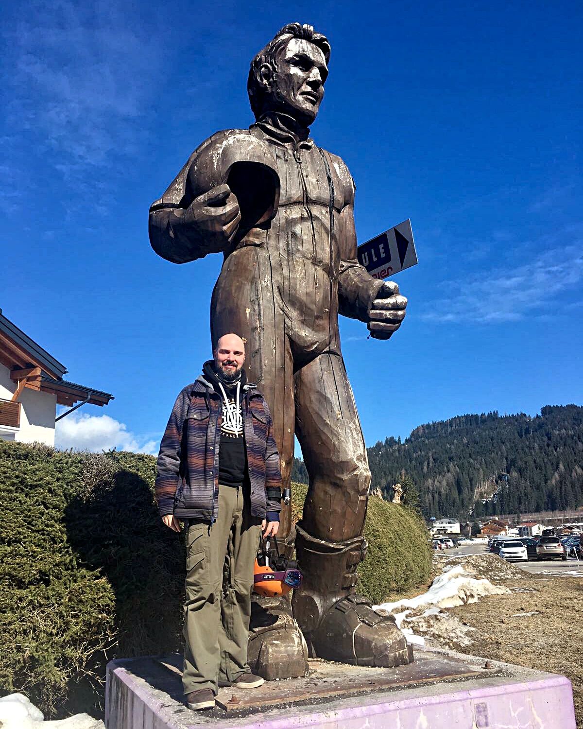 Ski-Legenden unter sich - der Herminator (li.) und der Rutinator (Foto: Ruti)