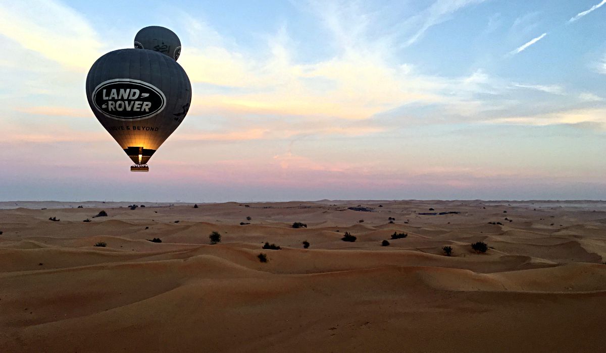 Eine Ballonfahrt in der Wüste vor Dubai ist eine Erinnerung fürs Leben. (Foto: Ruti)