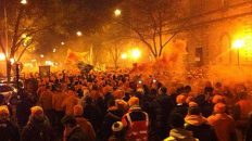 Eintracht-Fans in Bordeaux - ein Traum in Orange (Quelle: D.K.)