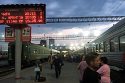 Die transsibirische Eisenbahn bei einem Stopp in Ekaterinenburg. (Foto: Ruti)