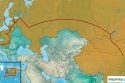 So sieht sie aus, meine Route von Deutschland nach China. (Map: stepmap.de)