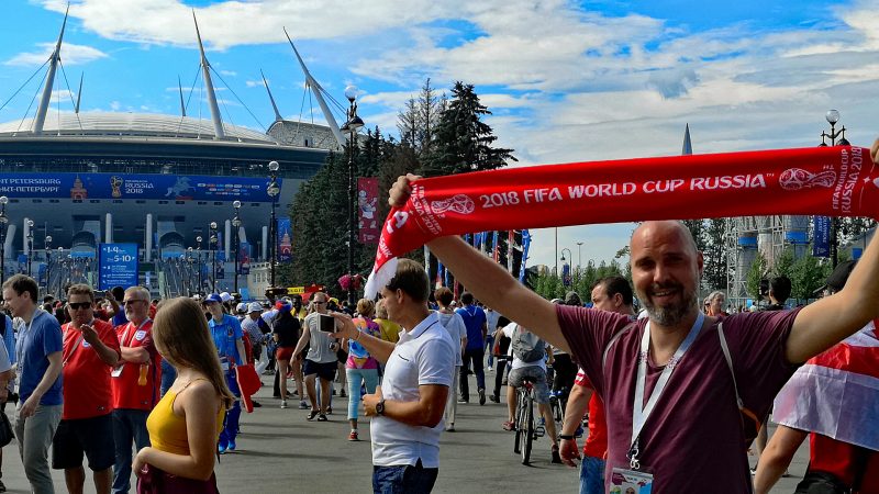 Fußball-WM in Russland - natürlich wollte ich dabei sein. (Foto: Ruti)
