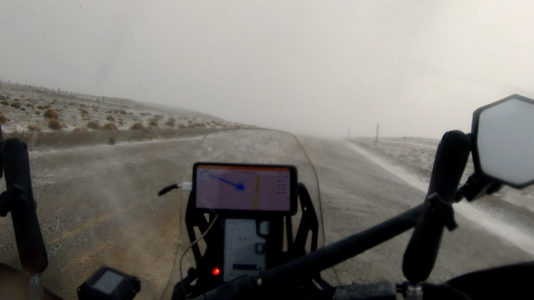 Auf meiner Reise durch Patagonien im Winter blieb ich vom schlimmsten Wetter verschont - bis heute. (Foto: Ruti)