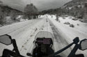 Auf der 7-Seen-Route in Argentinien erwischt mich der Schnee erneut. (Foto: Ruti)