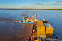 Mein Frachtschiff ist im Amazonas Regenwald auf Grund gelaufen. (Foto: Ruti)