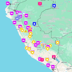 Peru Reisekarte für Navi (KMZ-Datei) - Offline nutzbar!