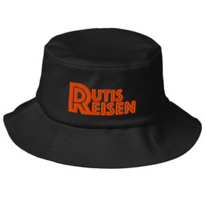 RutisReisen Fischerhut – orange bestickt
