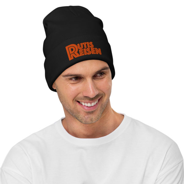 RutisReisen Beanie – orange bestickt – Bild 2
