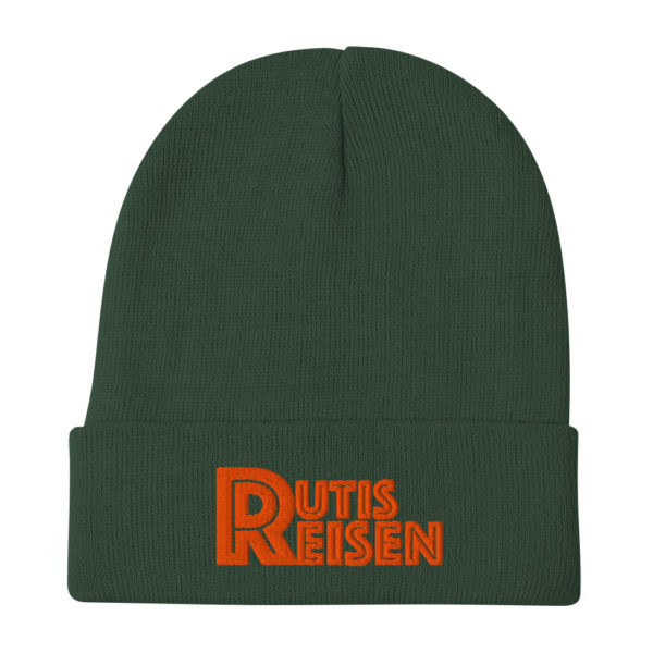 RutisReisen Beanie – orange bestickt – Bild 7