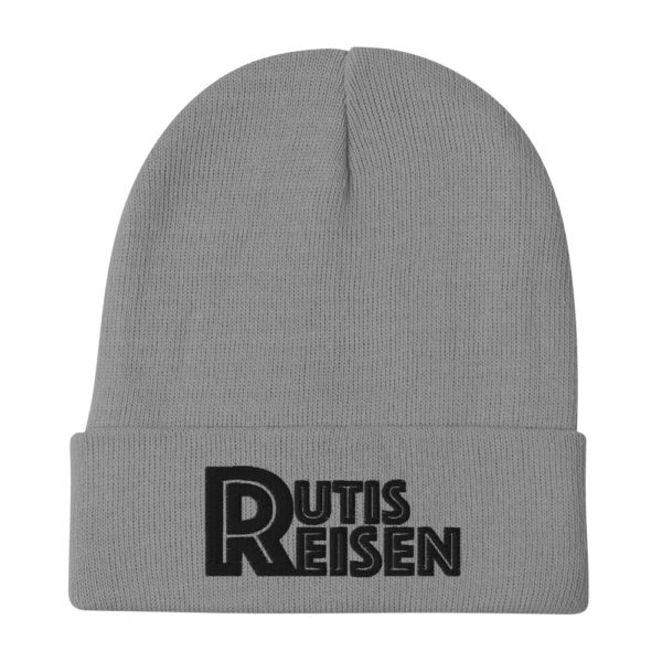 RutisReisen Beanie – schwarz bestickt