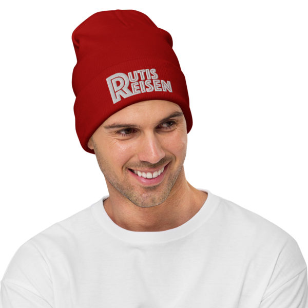 RutisReisen Beanie – weiß bestickt – Bild 2