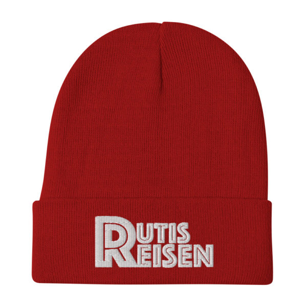 RutisReisen Beanie – weiß bestickt – Bild 5