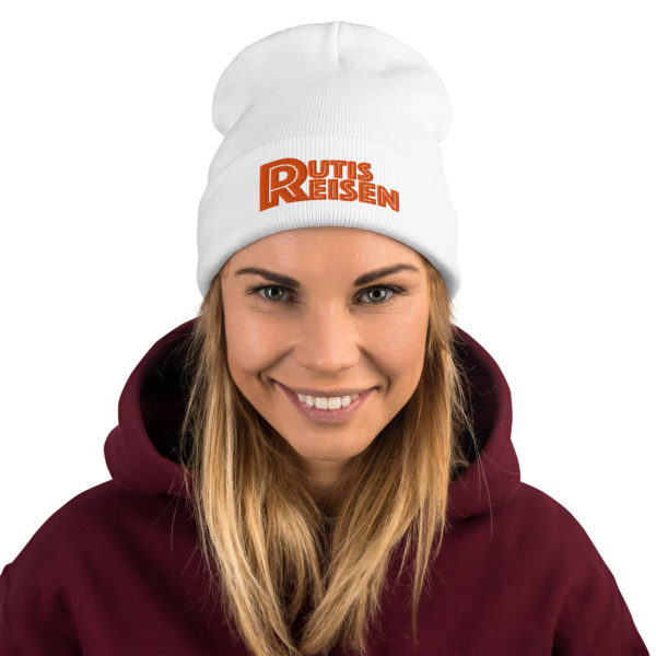 RutisReisen Beanie – orange bestickt – Bild 4