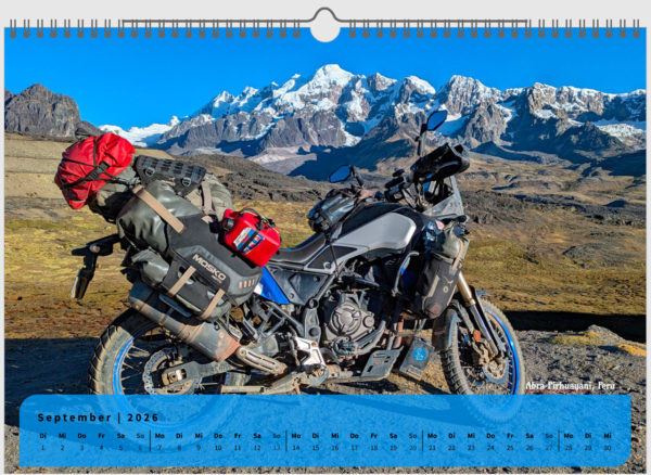 RutisReisen Kalender 2026 - September